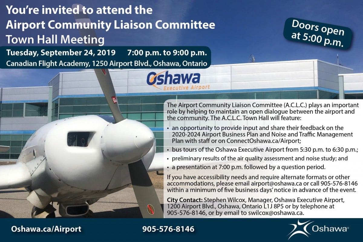 You are currently viewing You’re invited to attend the Airport Community Liaison Committee Town Hall Meeting