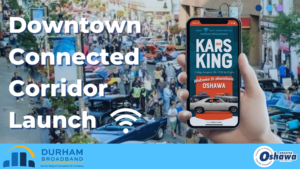 Free Downtown Wi-Fi Test Lauches for Kars on King Event announcement blog featured image. Photo of Kars on King Event in Downtown Oshawa
