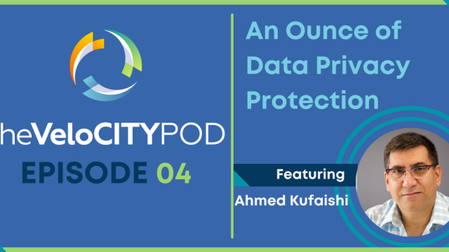 Header image with a photo of Ahmed Kufaishi, founder and Managing Director of ALARY Technologies, episode title An Ounce of Data Privacy Protection